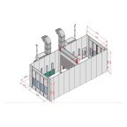  KraftWell KRW1254-TMG Покрасочная камера 12 х 5 х 4 м., 60 000 м3/ч мни (4)