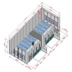  KraftWell KRW1254-TMG Покрасочная камера 12 х 5 х 4 м., 60 000 м3/ч мни (6)