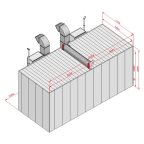  KraftWell KRW1255-MG Покрасочная камера 12 х 5 х 5 м., 60 000 м3/ч мни (2)