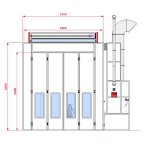  KraftWell KRW1255-MG Покрасочная камера 12 х 5 х 5 м., 60 000 м3/ч мни (4)