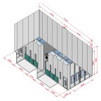  KraftWell KRW1255-MG Покрасочная камера 12 х 5 х 5 м., 60 000 м3/ч мни (7)