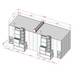  KraftWell KRW1555-MD Покрасочная камера 15 х 5 х 5 м., 84 000 м3/ч мни (1)