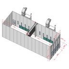  KraftWell KRW1555-MD Покрасочная камера 15 х 5 х 5 м., 84 000 м3/ч мни (4)