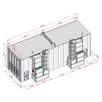  KraftWell KRW1655-MG Покрасочная камера 16 х 5 х 5 м., 88 000 м3/ч мни (1)