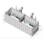  KraftWell KRW1655-MG Покрасочная камера 16 х 5 х 5 м., 88 000 м3/ч мни (3)
