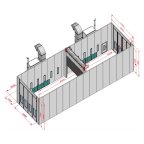  KraftWell KRW1655-MG Покрасочная камера 16 х 5 х 5 м., 88 000 м3/ч мни (4)