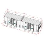  KraftWell KRW2455-TRMG Покрасочная камера 24 х 5 х 4,9 м., 120 000 м3/ч мни (1)