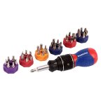  Отвертка 2X DRIVE 38-в-1 короткая с трещоткой WP221050 WORKPRO мни (0)