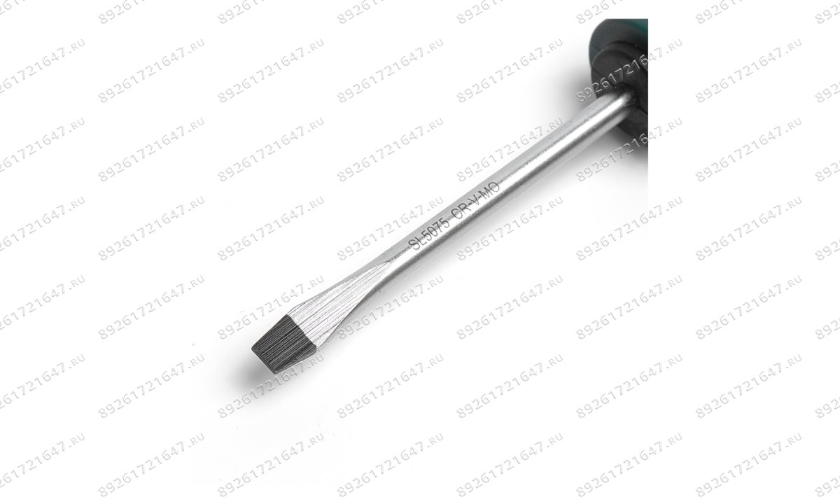  SL5075 Отвертка шлицевая ROSSVIK SL5*75мм (1)
