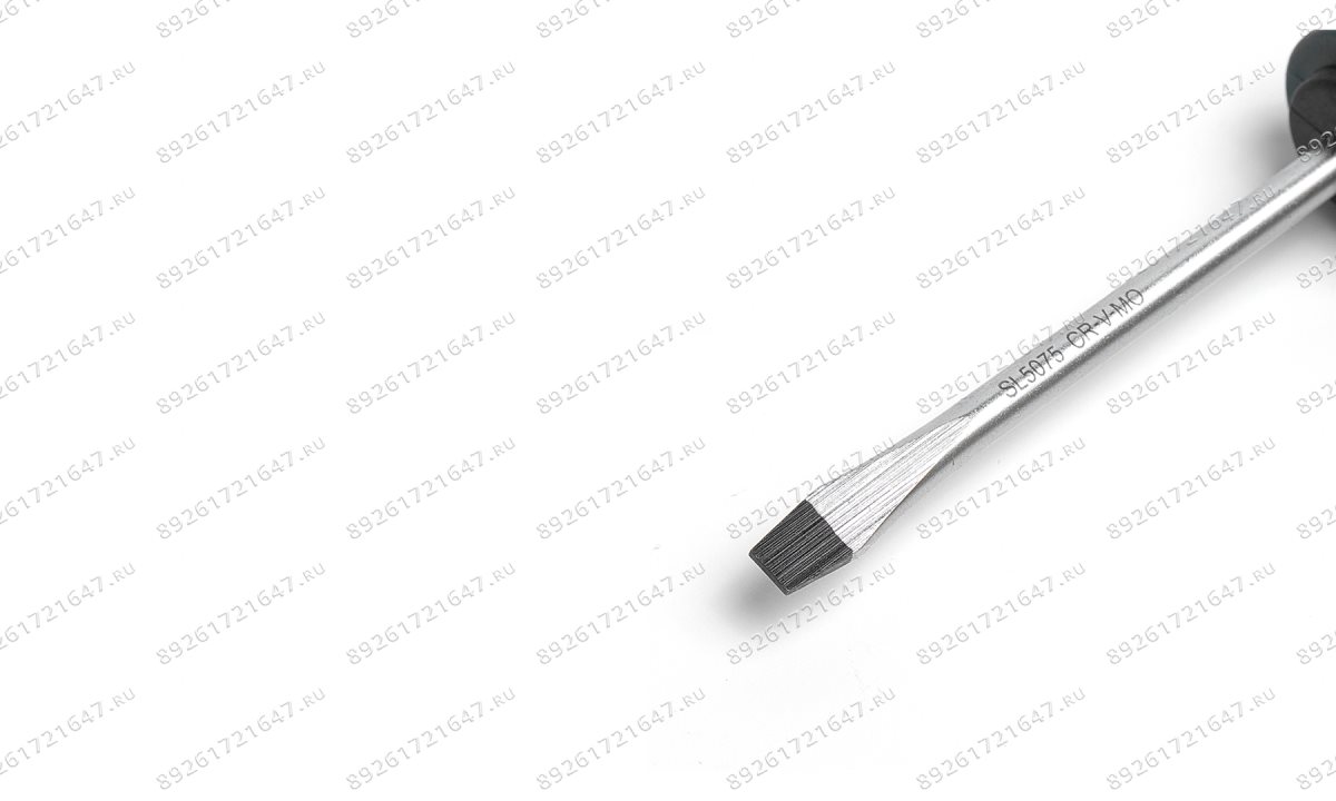  SL5075 Отвертка шлицевая ROSSVIK SL5*75мм (1)