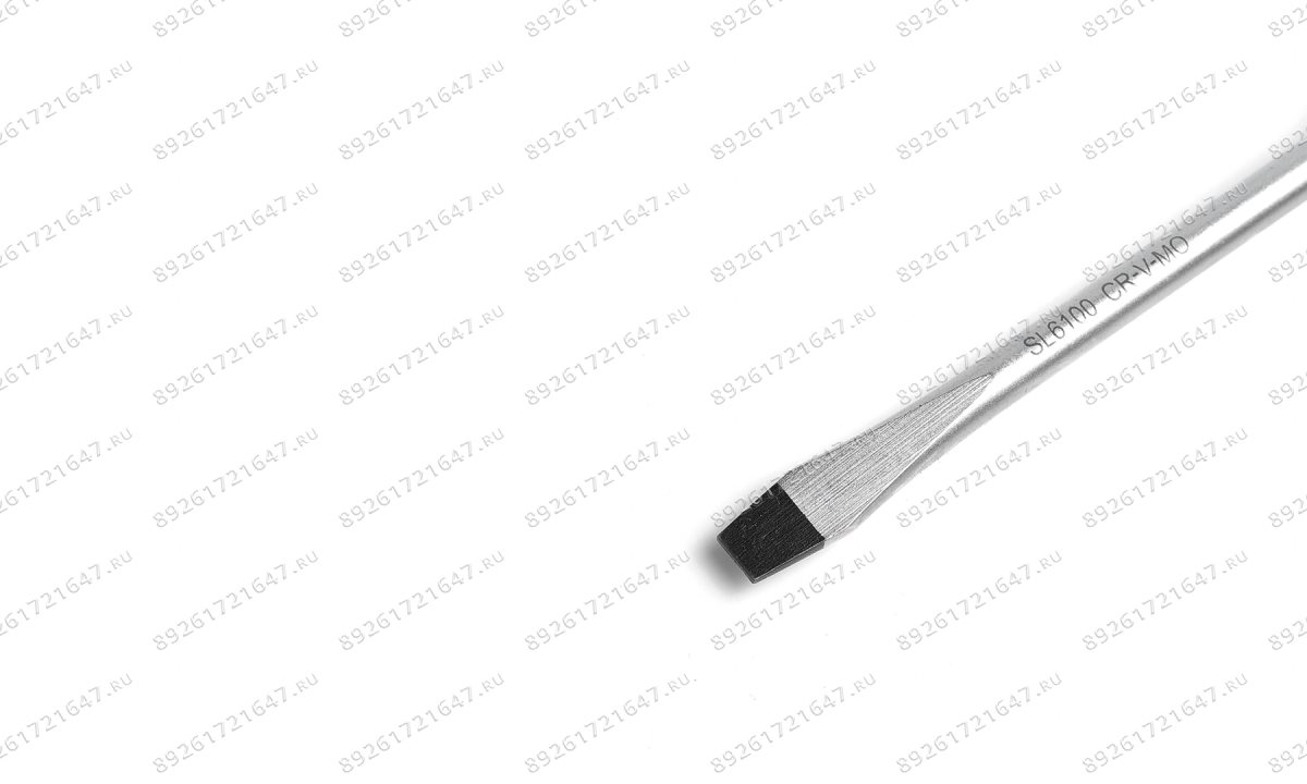 SL6100 Отвертка шлицевая ROSSVIK SL6*100мм (1)