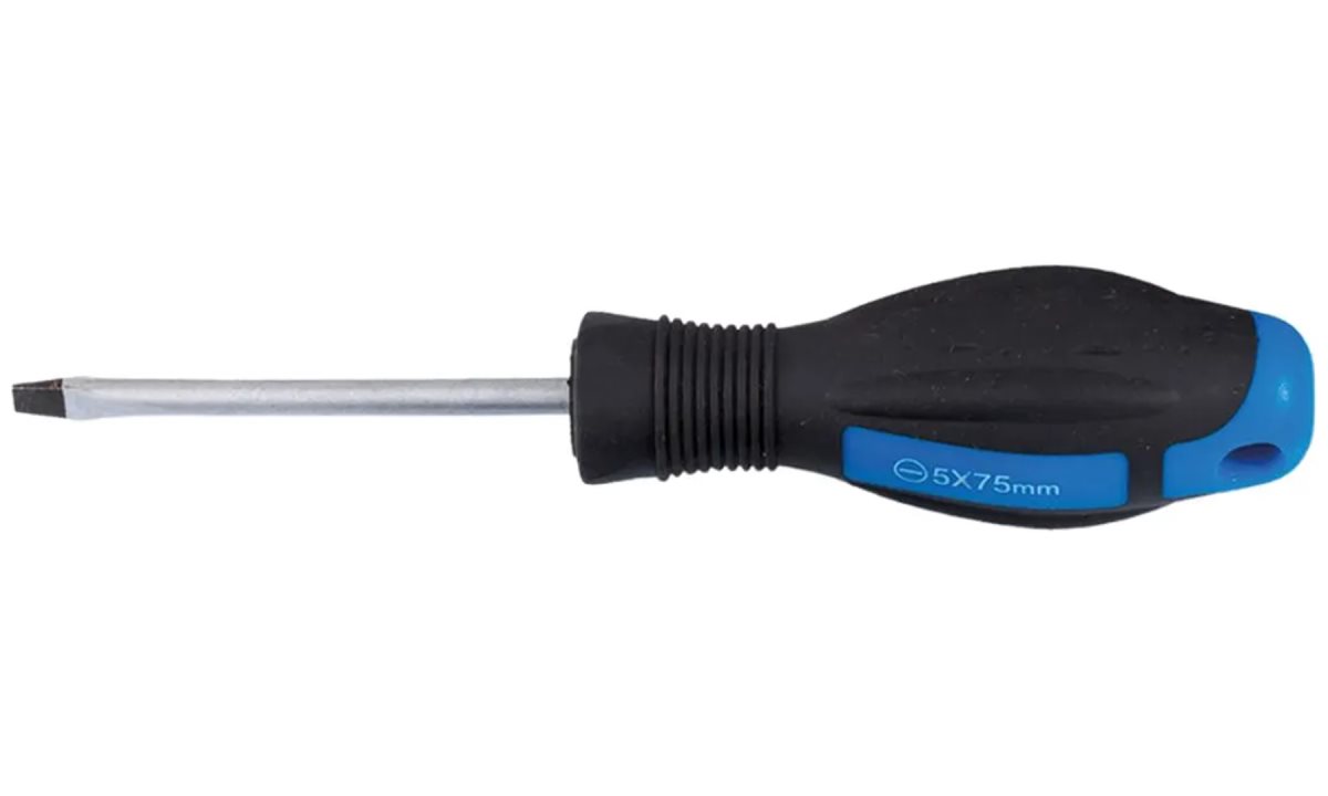  Шлицевая отвертка SL, 75 мм, СТАНКОИМПОРТ, CS-30.01.5x75 (0)