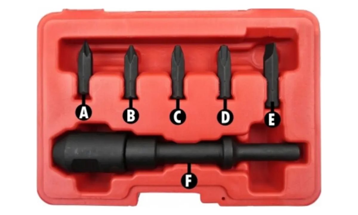  Набор ударных отверток для пневмомолотка, 6 предметов KA-5346 (0)