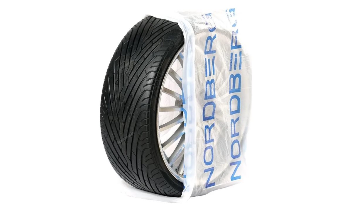  ПАКЕТ ДЛЯ ШИН ПНД 110х110см 18мкм белый с логотипом (100 шт.) NORDBERG ЦБ-00007034 (1)