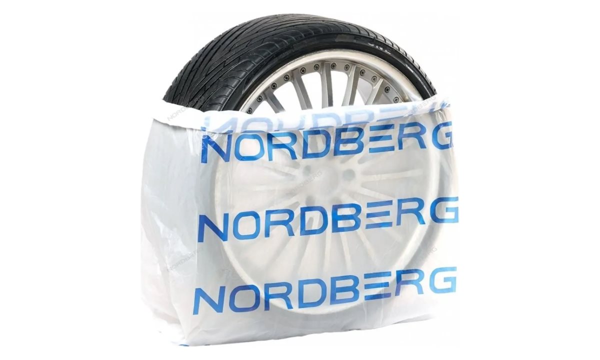  ПАКЕТ ДЛЯ ШИН ПНД 110х110см 18мкм белый с логотипом (100 шт.) NORDBERG ЦБ-00007034 (0)