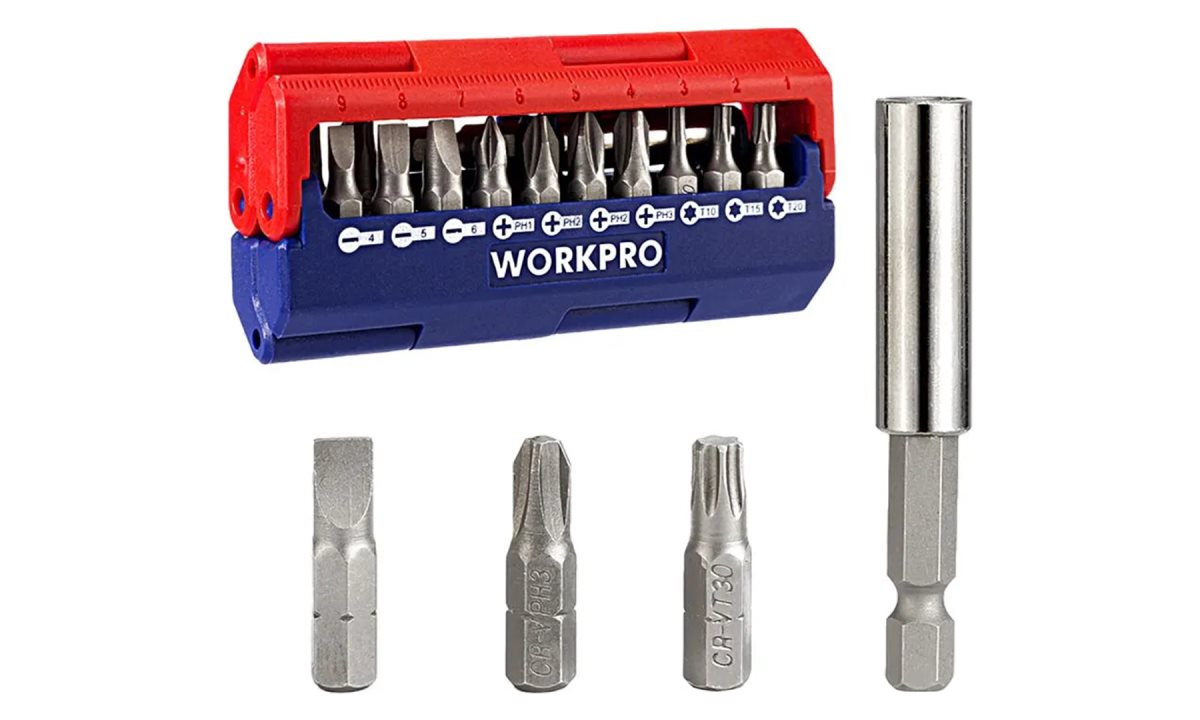  Биты с держателем 13 предметов WP221062 WORKPRO (1)