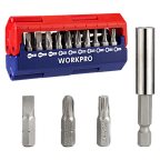  Биты с держателем 13 предметов WP221062 WORKPRO мни (1)