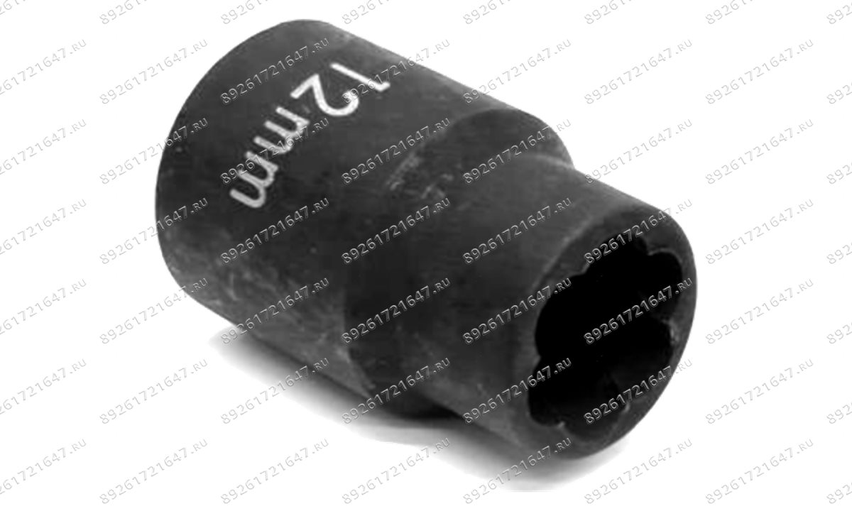  CS-12.25.12 короткая торцевая спиральная головка на 1/2, 12 мм (0)