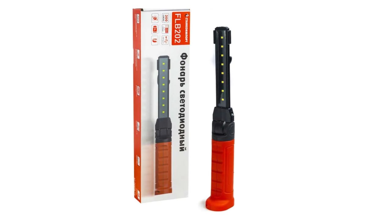  Фонарь светодиодный, складной, аккумуляторный, СТАНКОИМПОРТ, FLB202 (0)