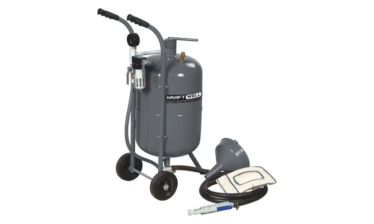  KraftWell KRW-SB10H Установка пескоструйная, бак для песка 37 л (1)