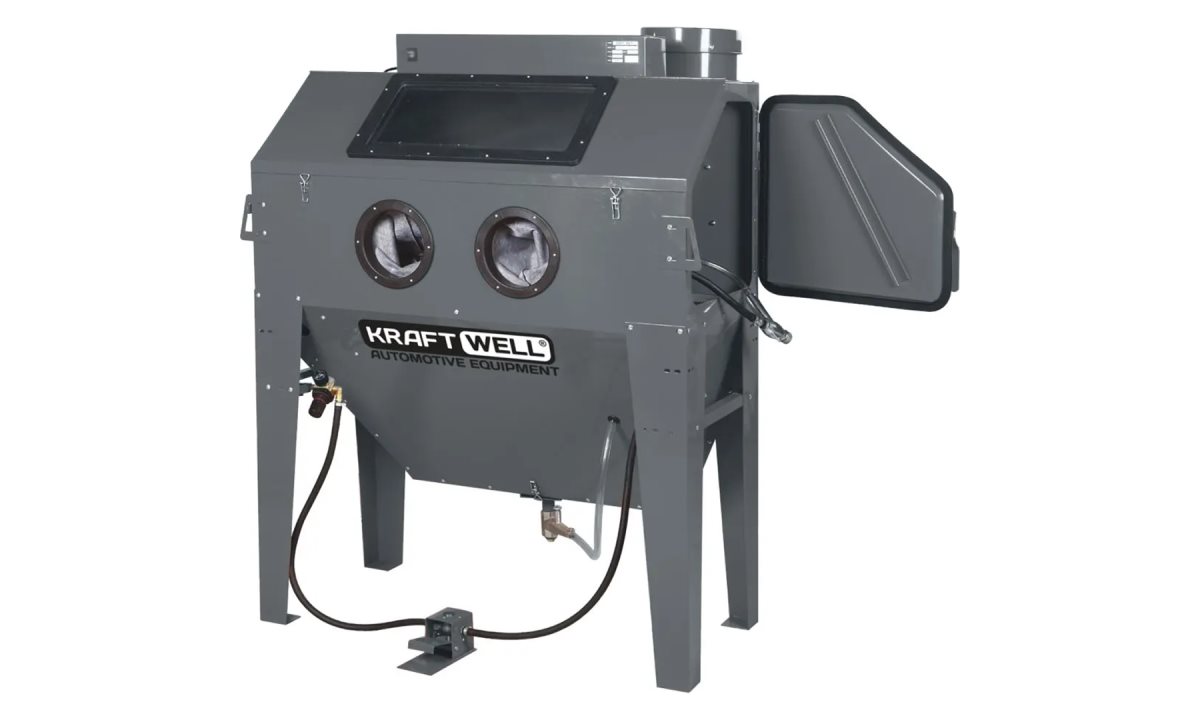  KraftWell KRW-SB420S Камера пескоструйная, боковая загрузка, 420 л (0)
