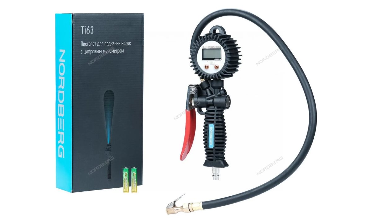  Пистолет для подкачки колес с цифровым манометром NORDBERG Ti63 (0)
