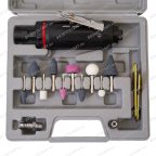  АТ 7033 ВК-1 Пневмодрель 20 000 об/мин с набором насадок кейсе мни (7)