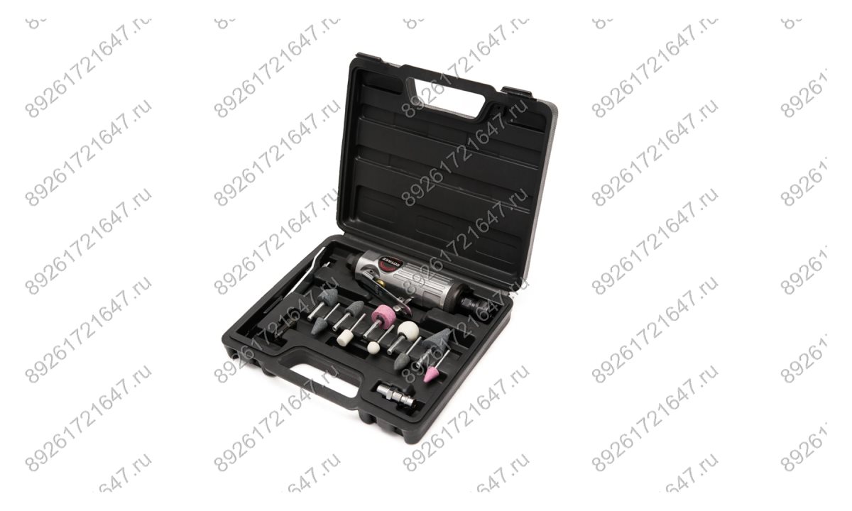  Пневмодрель ROSSVIK RT-1206K с набором насадок, 22000об/мин, цанговый патрон (0)