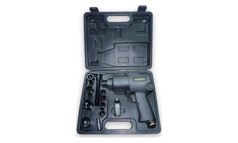 Гайковерт пневматический ударный 1/2 в кейсе, с набором ударных головок фото