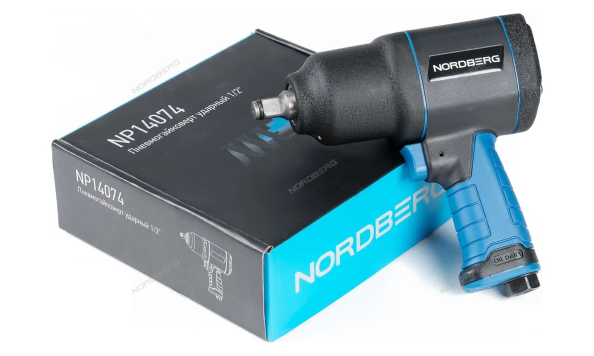  Пневмогайковерт ударный 1/2, 745Нм NORDBERG NP14074 (0)