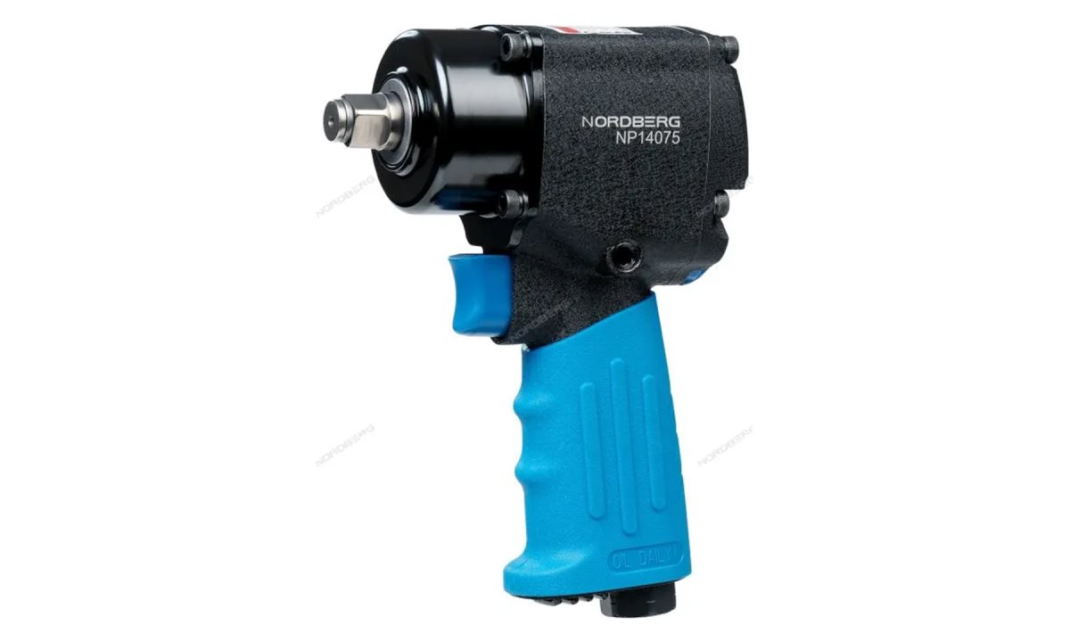  ПНЕВМОГАЙКОВЕРТ ударный 1/2, 680Нм, укороченный NORDBERG NP14075 (1)
