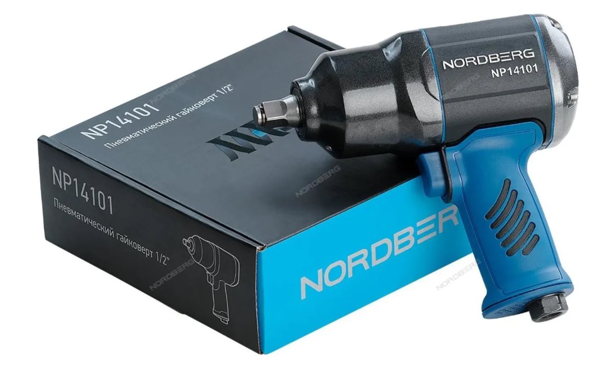 ПНЕВМОГАЙКОВЕРТ ударный 1/2, 1300Нм NORDBERG NP14101 (0)