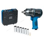 ПНЕВМОГАЙКОВЕРТ ударный 1/2, 1300Нм, с глубокими головками в кейсе NORDBERG NP14101K фото