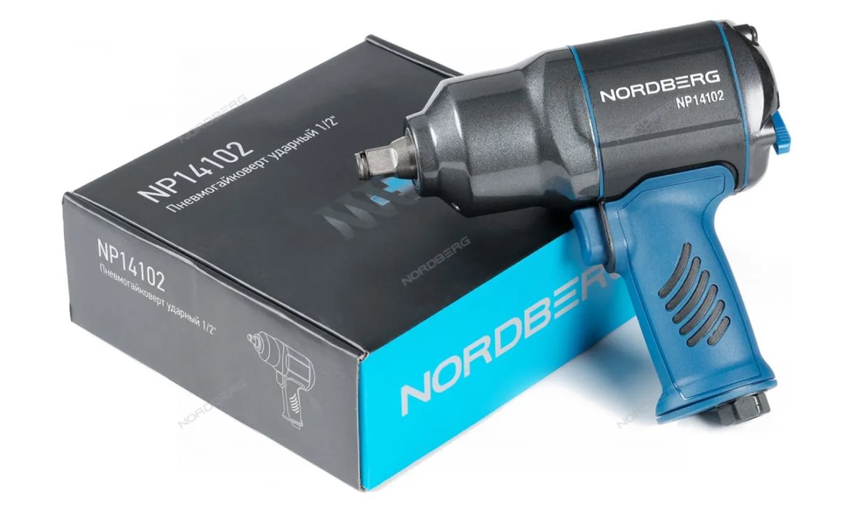  Пневмогайковерт ударный 1/2, 1300Нм, переключение одной рукой NORDBERG NP14102 (0)