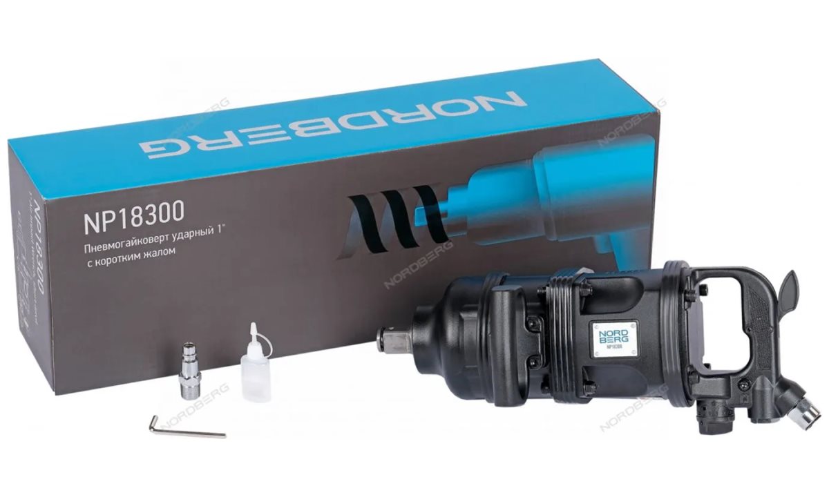  Пневмогайковерт ударный 1, с коротким валом 3600Нм NORDBERG NP18300 (0)