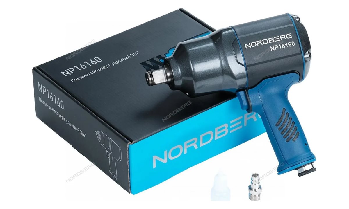  Пневмогайковерт ударный 3/4, 2000Нм NORDBERG NP16160 (0)