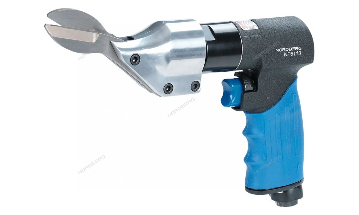  Пневмоножницы 2200 ход/мин, сталь до 1,5 мм, пистолетная рукоять NORDBERG NP6113 (1)