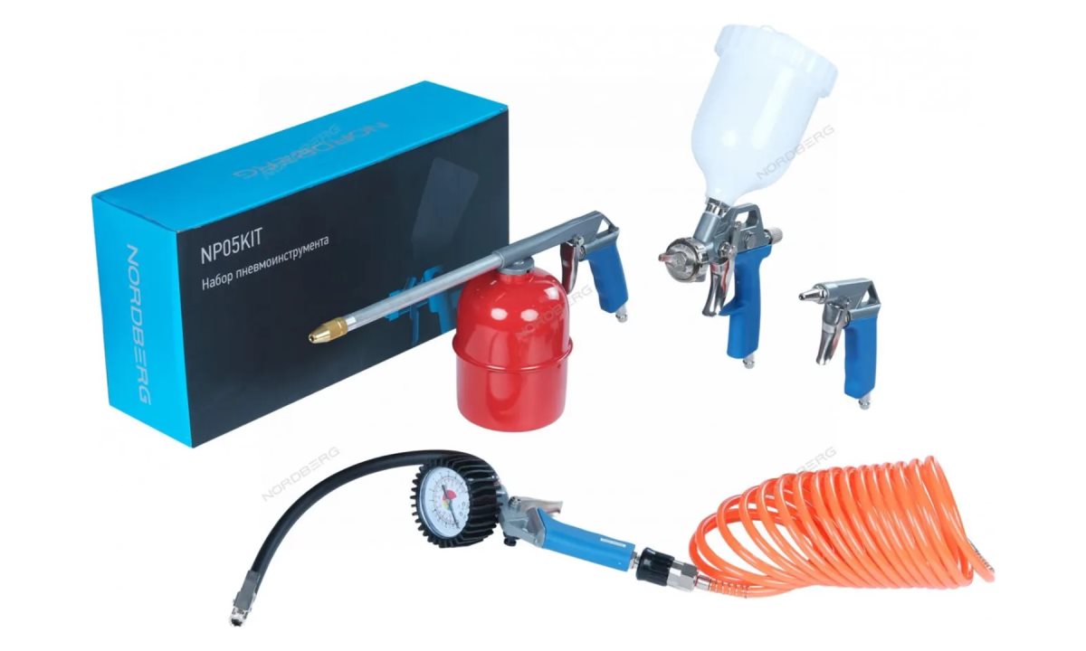  Набор пневмоинструмента 5 предм NORDBERG NP05KIT (0)