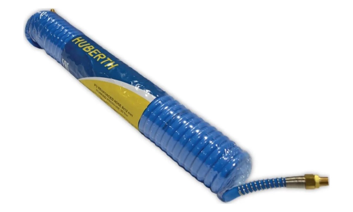  Шланг витой, полиуретановый, армированный, 8х12 мм, дл. 10 м, с внешней резьбой 1/4 (0)