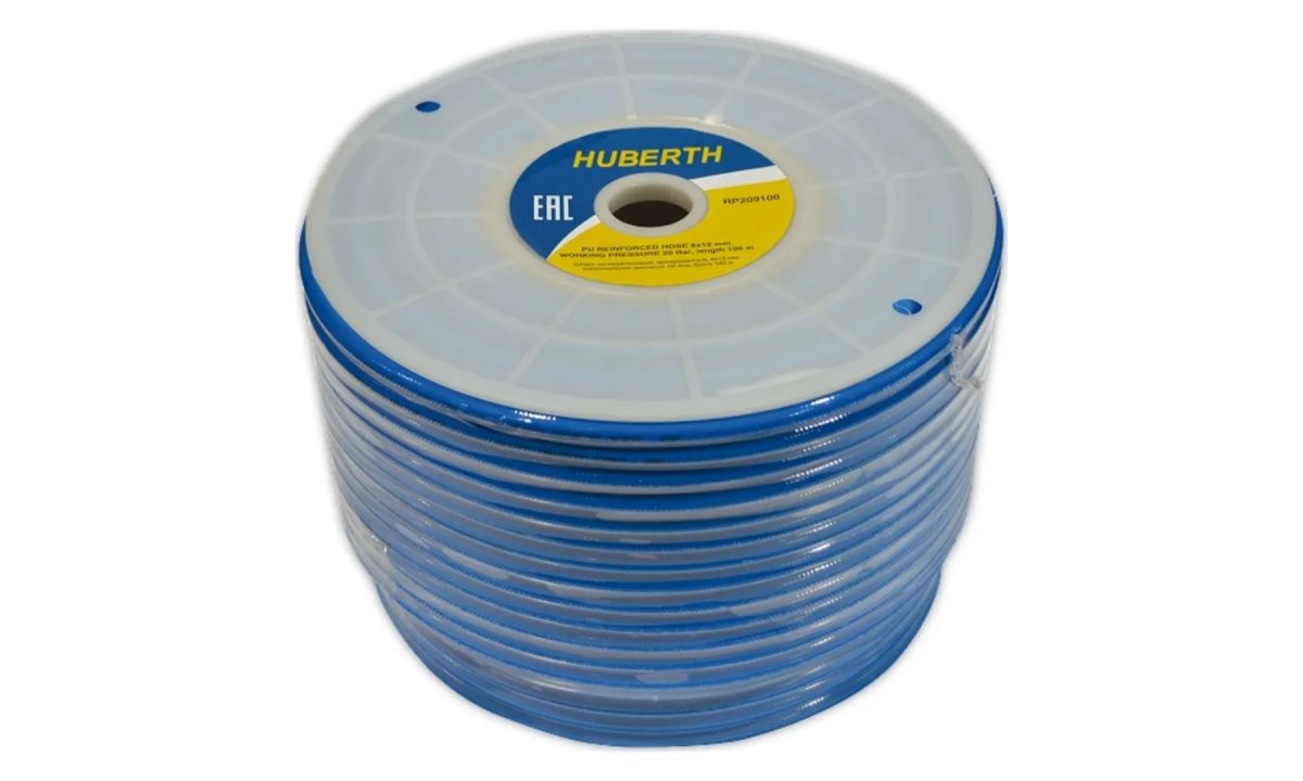  Шланг полиуретановый, армированный, 8х12 мм, бухта 100м (0)