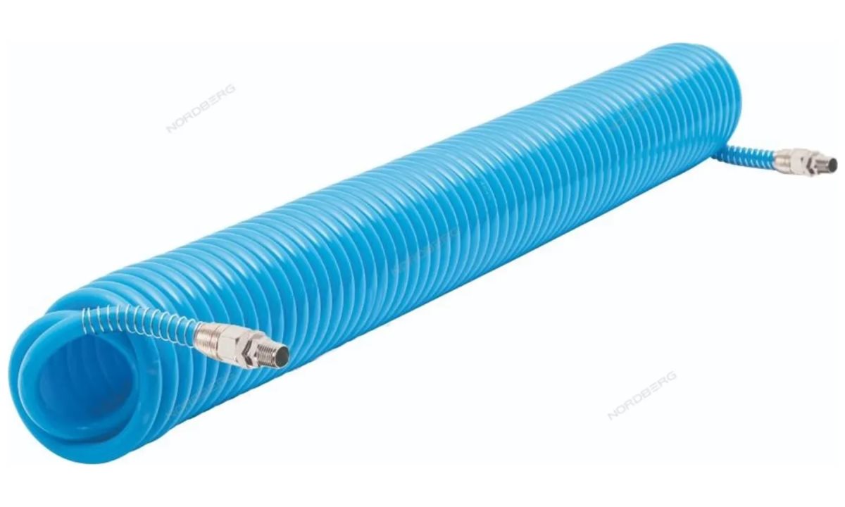  Шланг воздушный спиральный полиуретановый диам. 10х14мм, 15м NORDBERG HS1015PU (0)