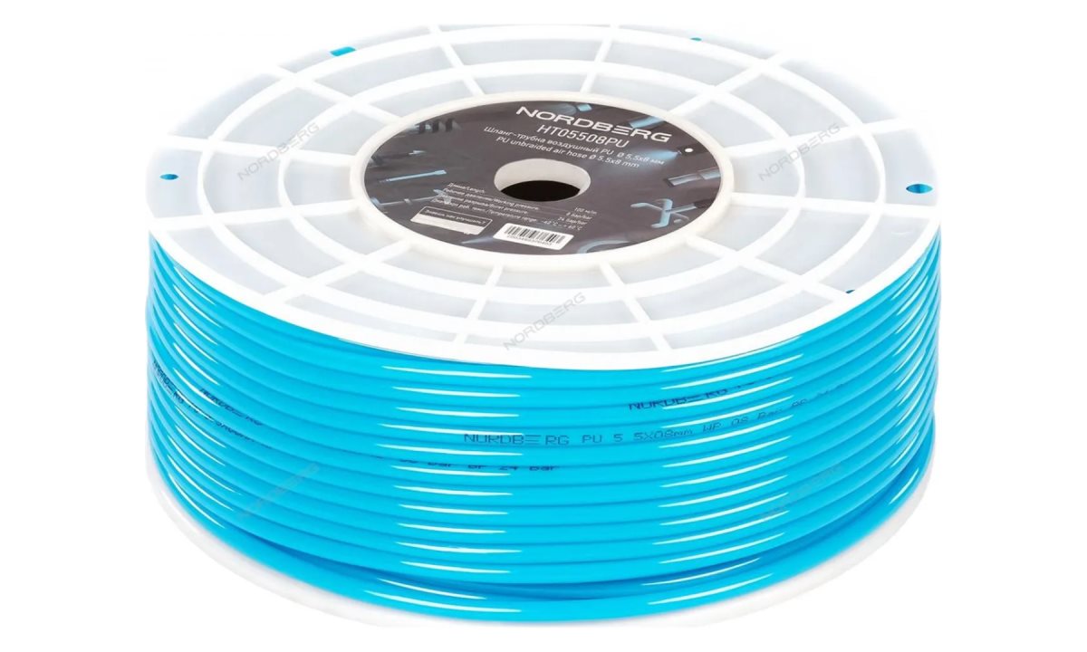  Шланг-трубка воздушный PU диам. 5,5х8мм 1м. NORDBERG HT05508PU (0)