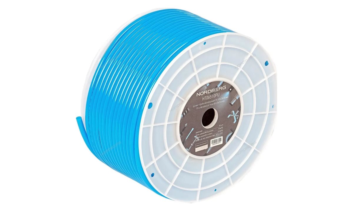  Шланг-трубка воздушный PU диам. 6,5х10мм 1м. NORDBERG HT06510PU (1)