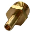  Фитинг переходный, 1/2', внешняя резьба, 9мм, елочка, латунь мни (0)