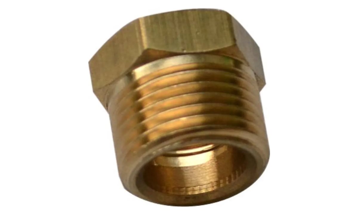  Муфта преходная,3/8', внешняя резьба, 1/4', внутренняя резьба, латунь (0)