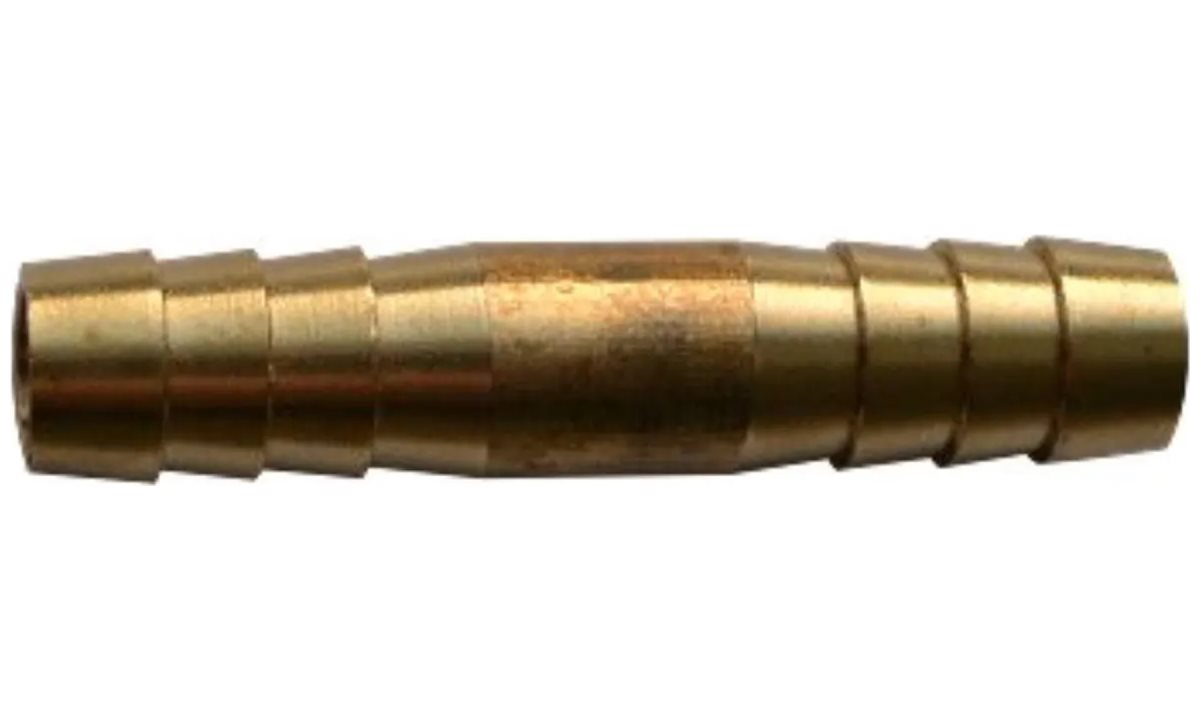  Фитинг прямой, 9мм, елочка, латунь (0)