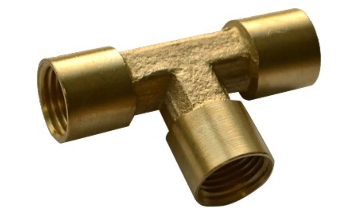  Муфта прямая, Т образная, 1/4',внутренняя резьба, латунь (0)