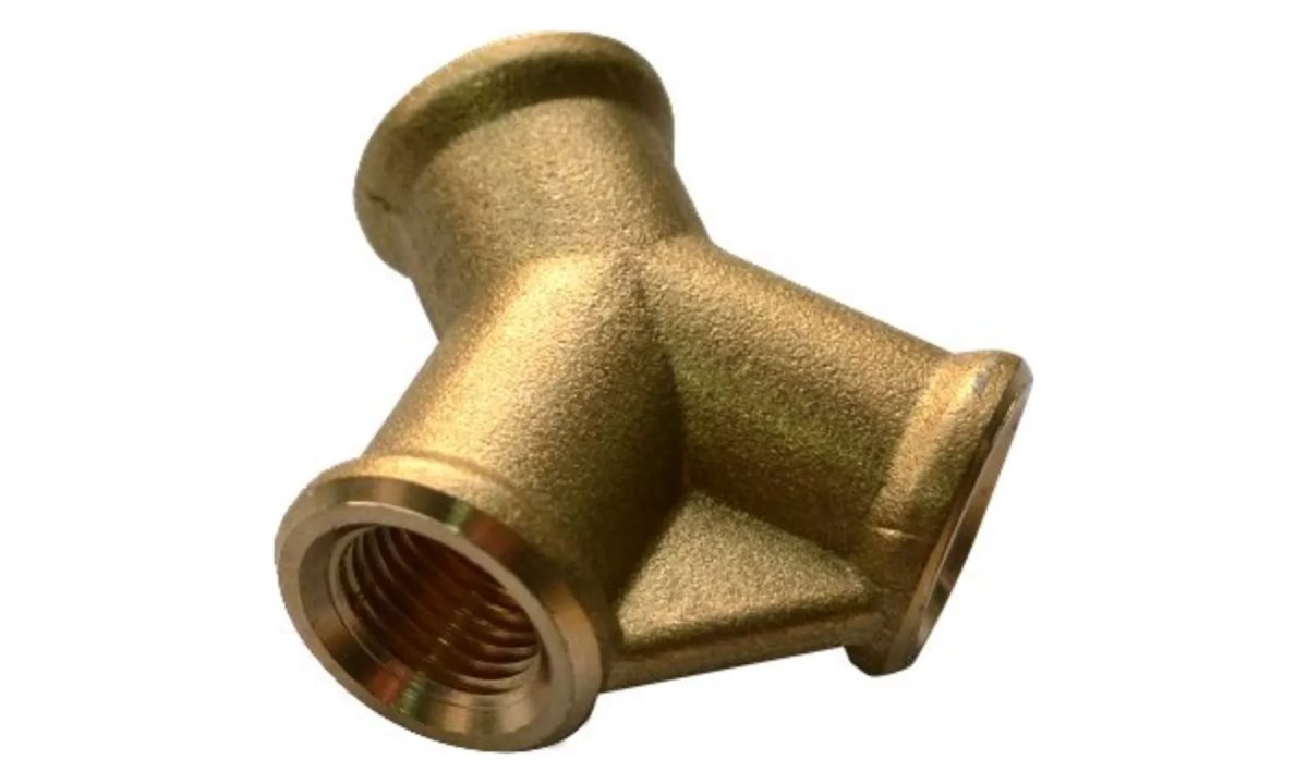  Муфта прямая, Y образная, 1/4', внутренняя резьба, латунь (0)