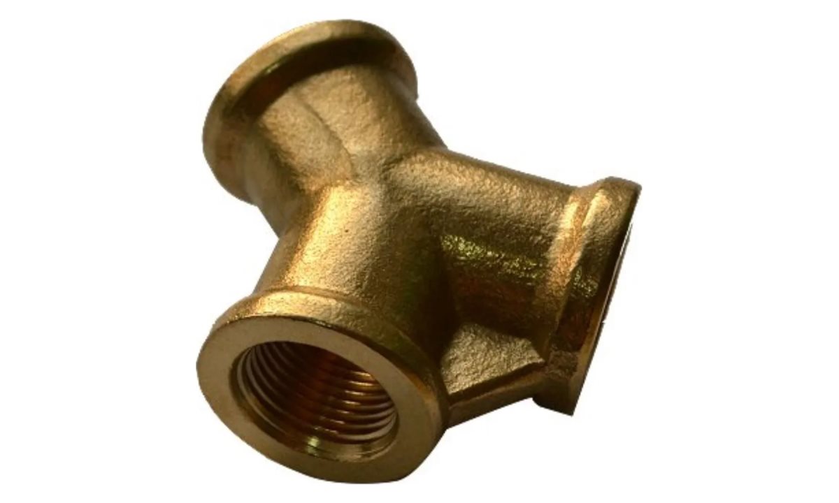  Муфта прямая, Y образная, 3/8', внутренняя резьба, латунь (0)
