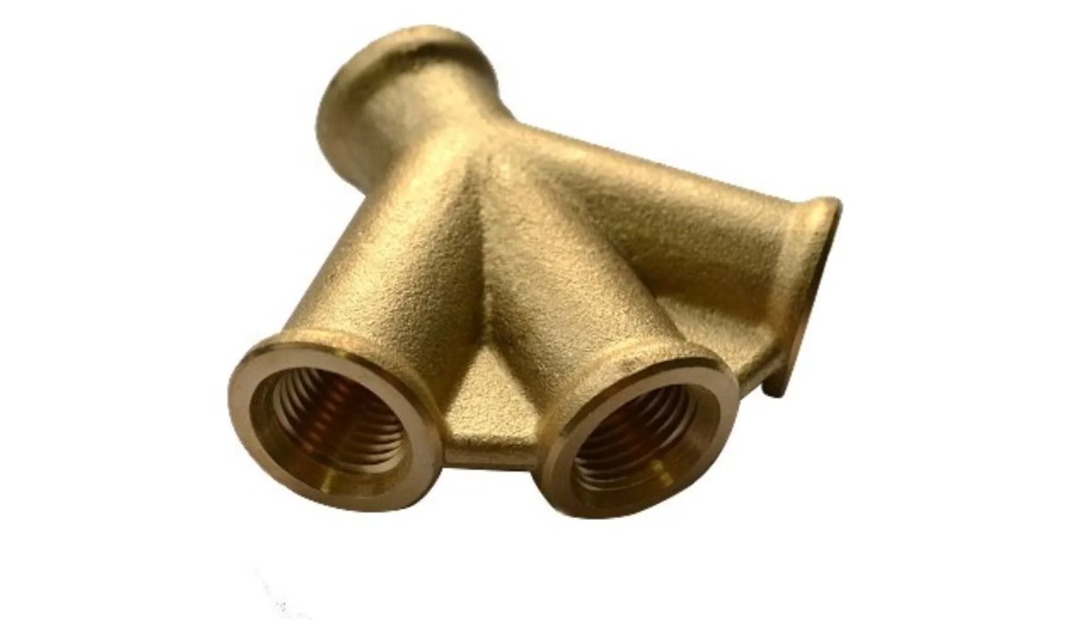  Муфта прямая, разветвитель на 3 выхода, 1/4', внутренняя резьба, латунь (0)